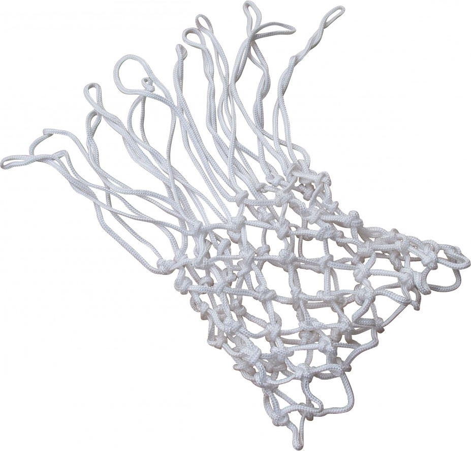 Weißes Basketballnetz aus strapazierfähigem Nylon, geeignet für Standard-Basketballkörbe