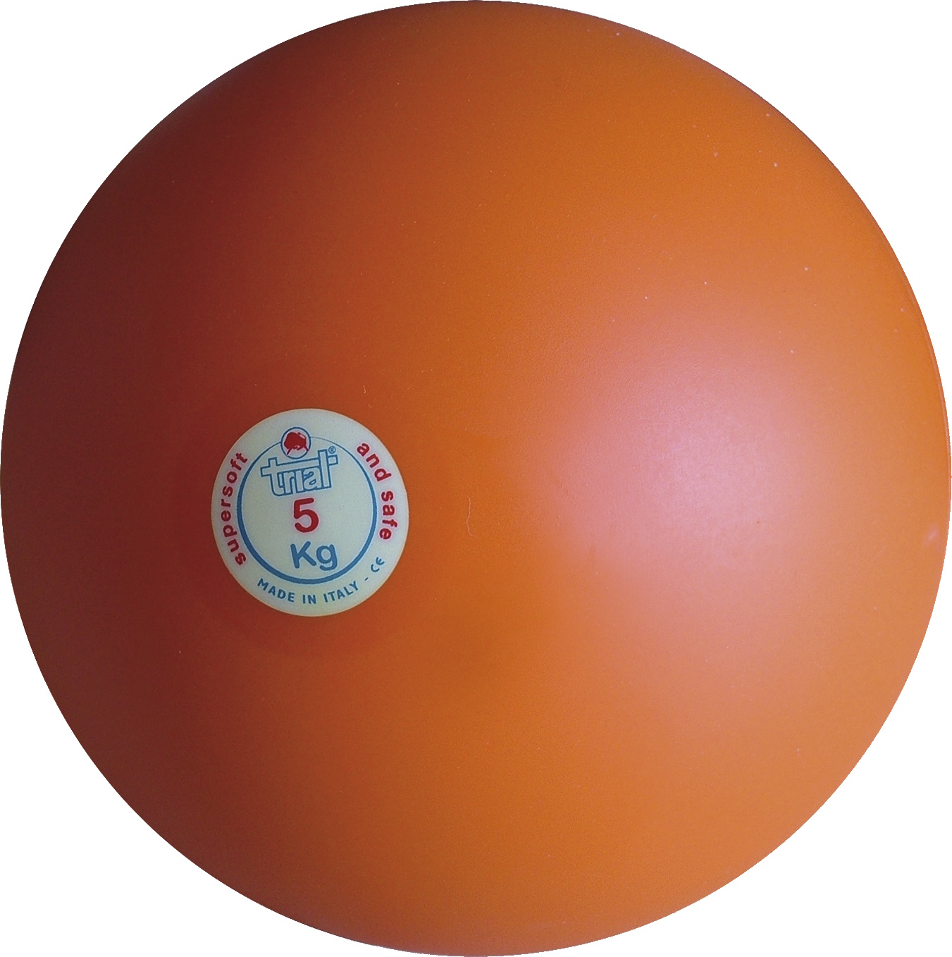 Orangscher Medizinball vo 5 Kg, made in Italy
