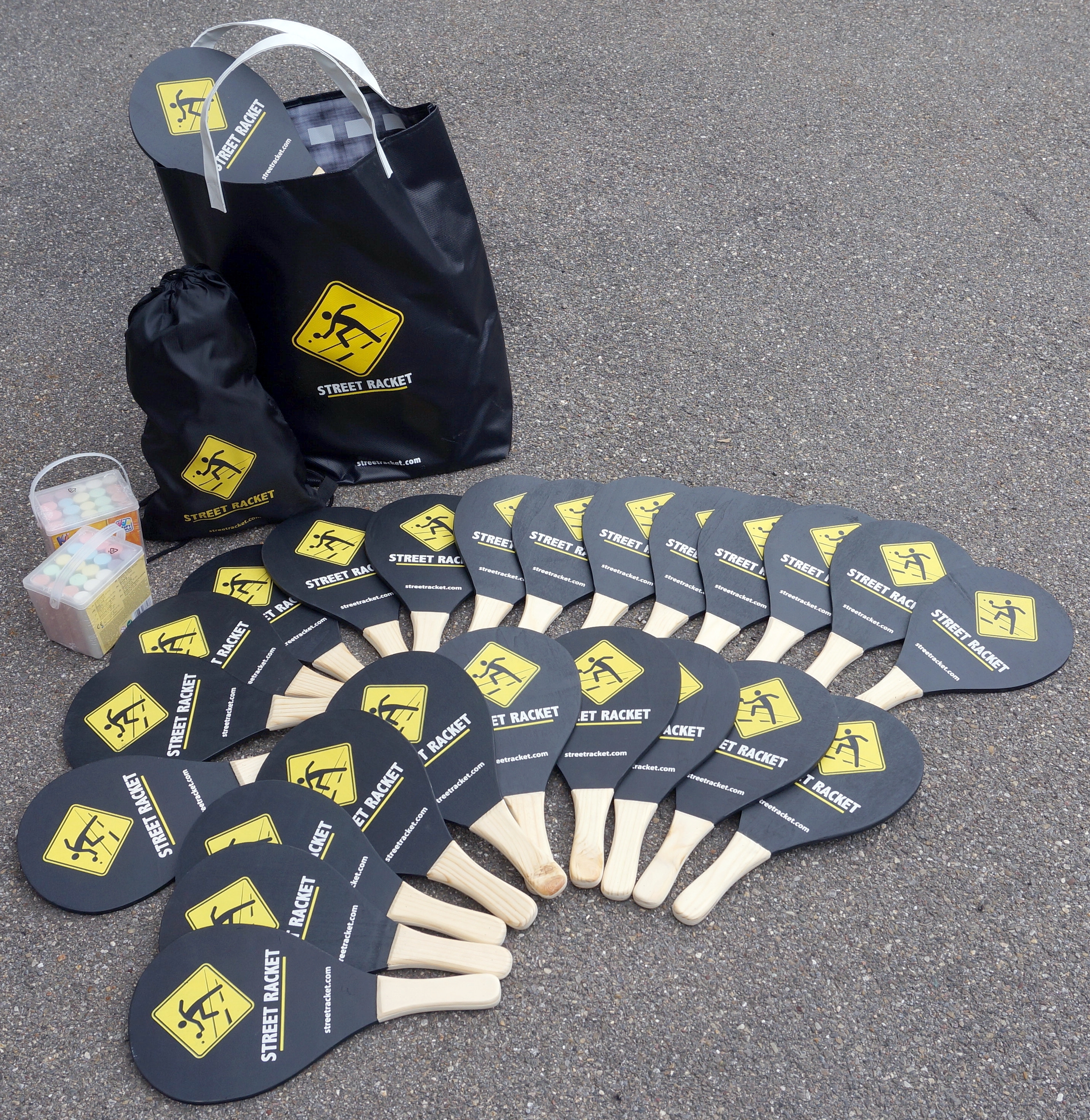 Street Racket Schulset gross
