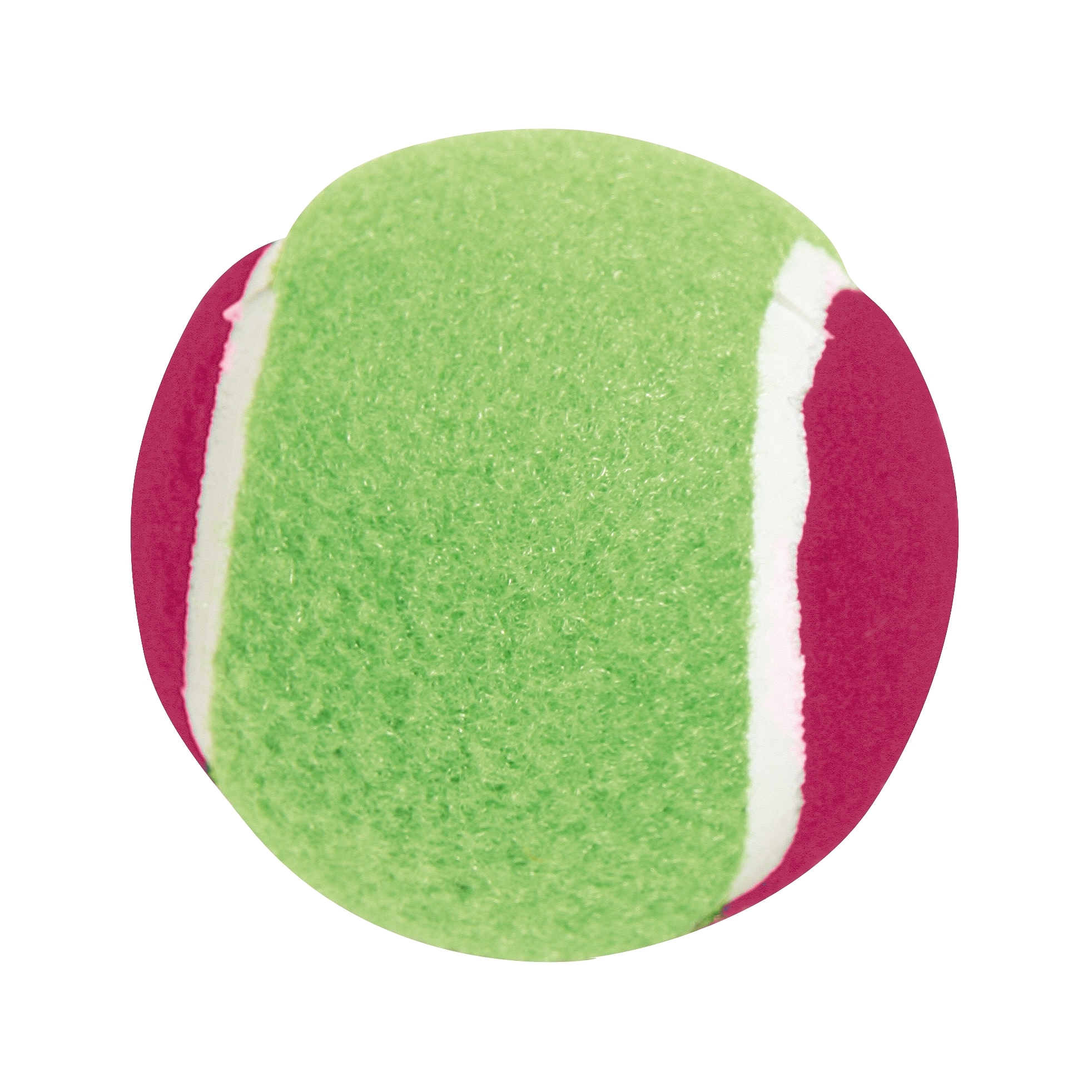Grün-rot gefleckter Tennisball für Hunde
