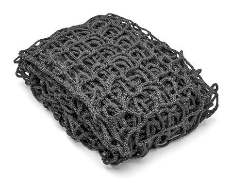 Filet de sécurité noir plié en nylon résistant