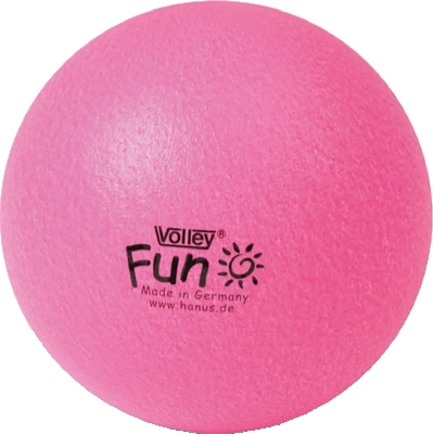 Rosa Volley Fun Ball, ideal für sicheres Spielen drinnen und draußen