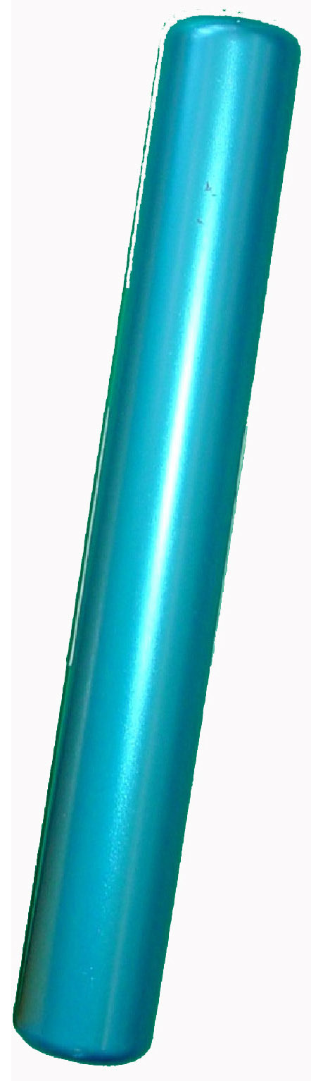 Zylinderförmige blaue Aluminiumrolle