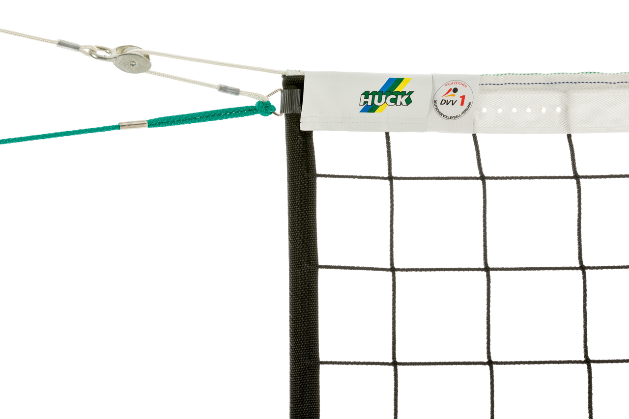 Schwarzs Volleyball-Turniernetz 4 mm mit Kevlarseil