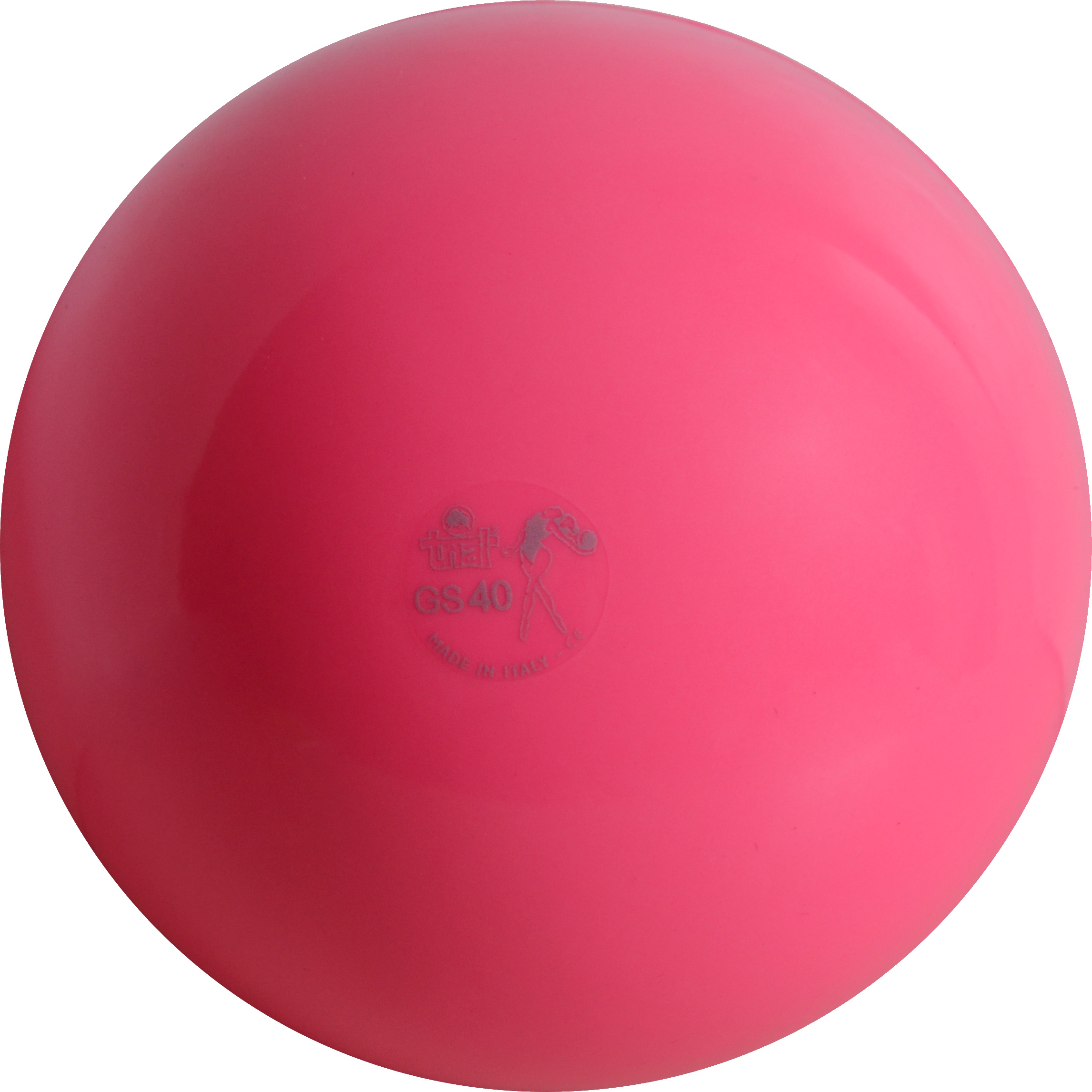 Runder roter Gymnastikball für vielseitige Fitnessübungen