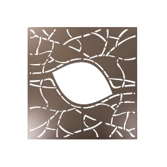 Quadratischer Wandspiegel mit abstraktem Muster, ideal für modernes Interieur