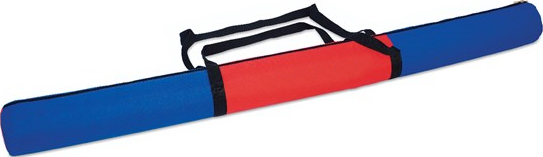 Blau-rote Schutztasche für Sportausrüstung mit Tragegriff