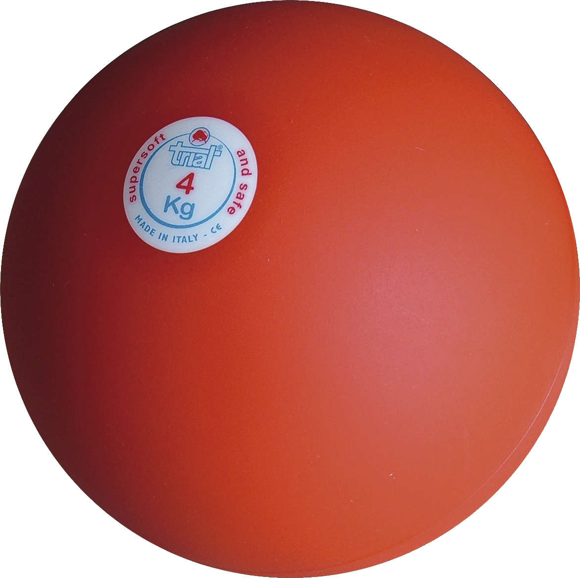 Roter 4 Kg Medizinball, ideal für Fitnessübungen