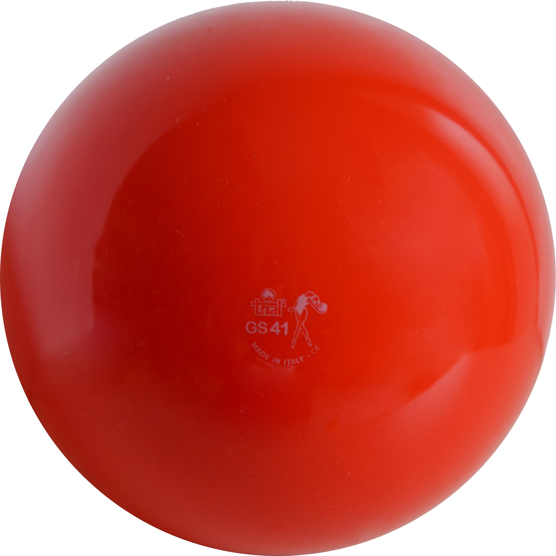 Roter Gymnastikball GS41 für Fitnessübungen