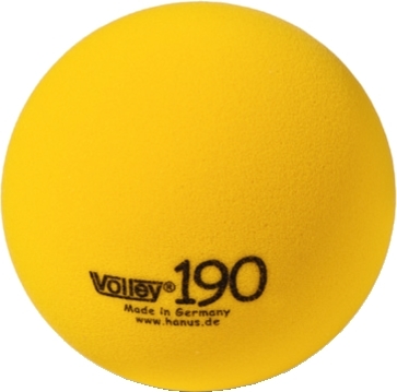 Gelber Volley Softball 190 aus Schaumstoff, geeignet für diverse Sportarten