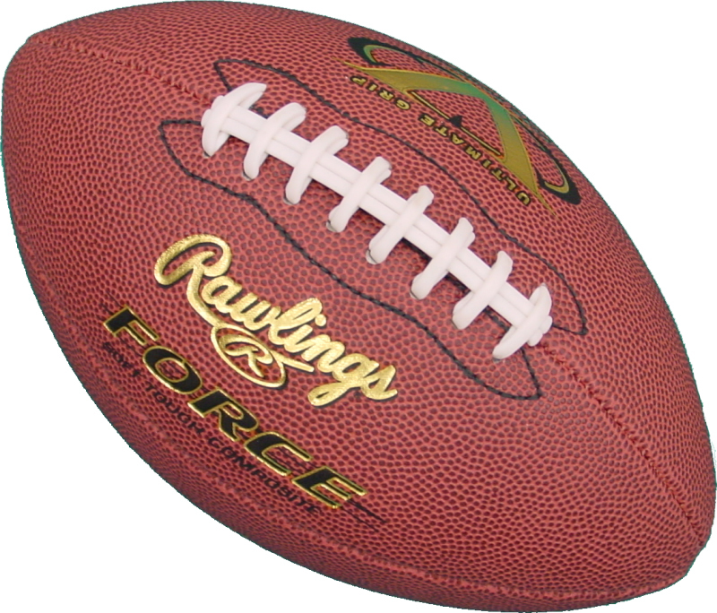 Ein Rawlings American Football mit goldener Aufschrift