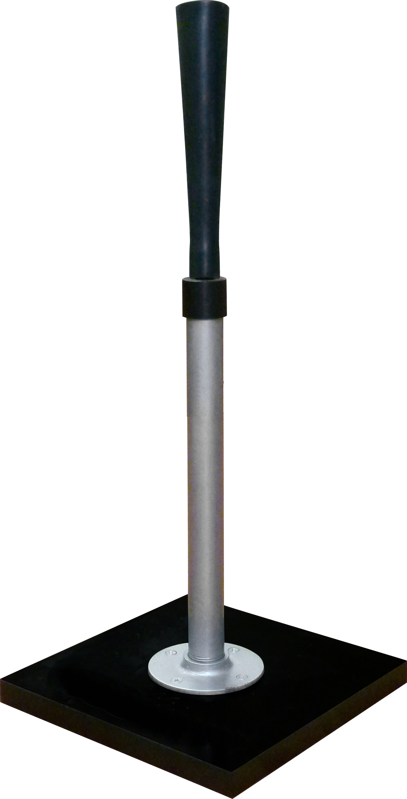 Baseball-Teeball-Ständer mit schwarzem Sockel und verstellbarer Halterung, ideal für Training und Übung