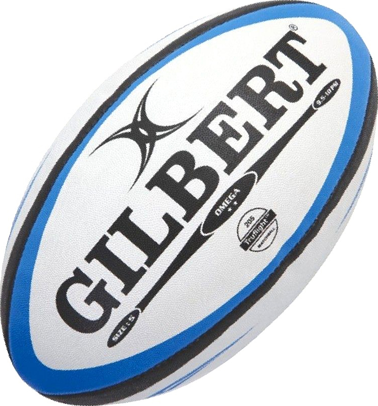 Gilbert Rugbyball Omega, ideal für Training und Spiele