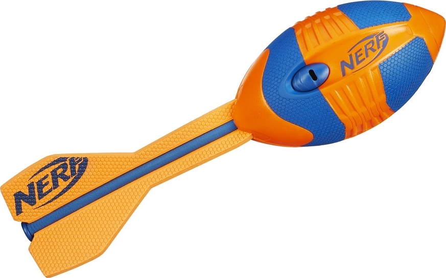 Nerf Vortex Aero Howler Football Spielzeug in leuchtendem Orange und Blau