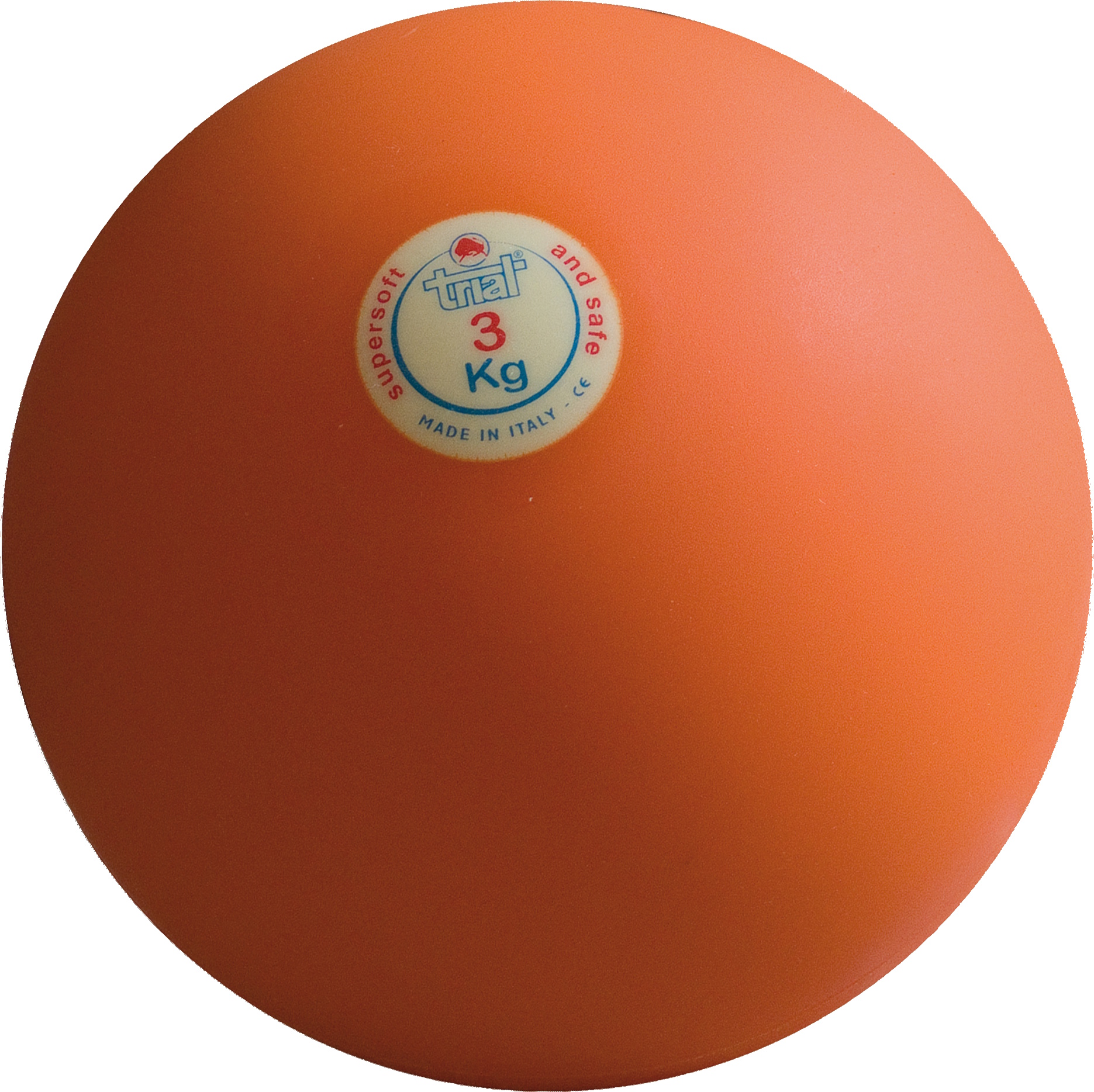 Oranger Fitnessball 3 kg aus Italien