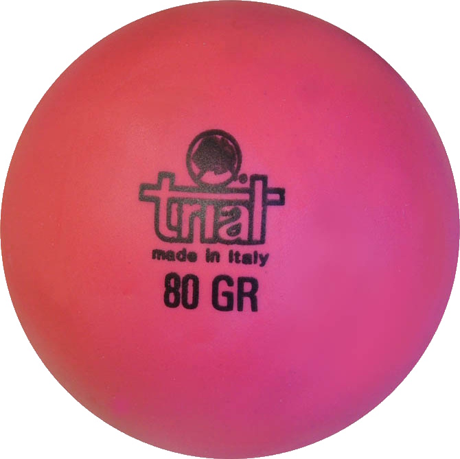Rosa Trainingsball aus Italien mit 80 Gramm Gewicht