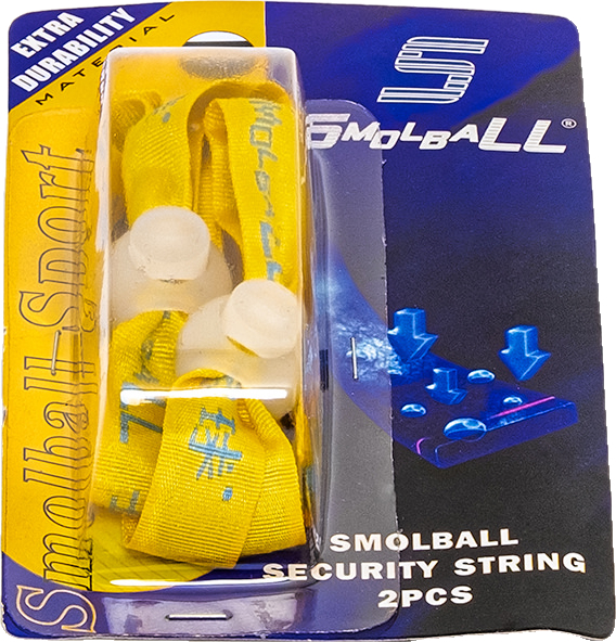 Verpackung von Smolball-Sport Sicherheitsseil 2 Stück, gelbes Band mit extra strapazierfähigem Material.