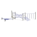 Grande structure à grimper avec filet pour les aires de jeux, idéale pour les enfants actifs